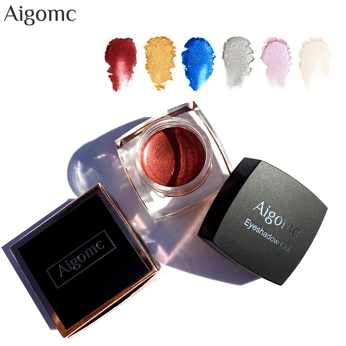 6 Colors Diamond Shine Eyeshadow Cream Gel Waterproof Long Lasting