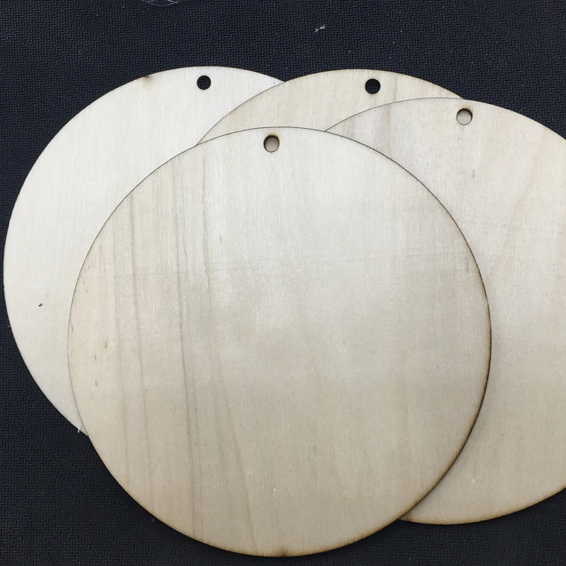 150 мм необработанные круглые деревянные диски с 1 отверстиями 150*2,5 мм толщина