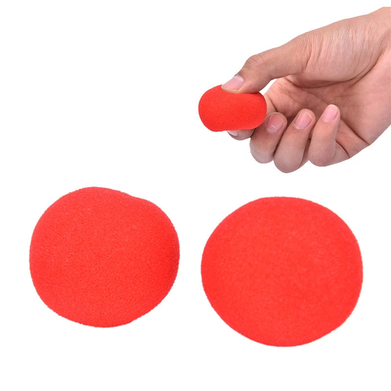 1Pcs Finger Magic Props Soft Red Sponge Ball Close UP Street Classical
