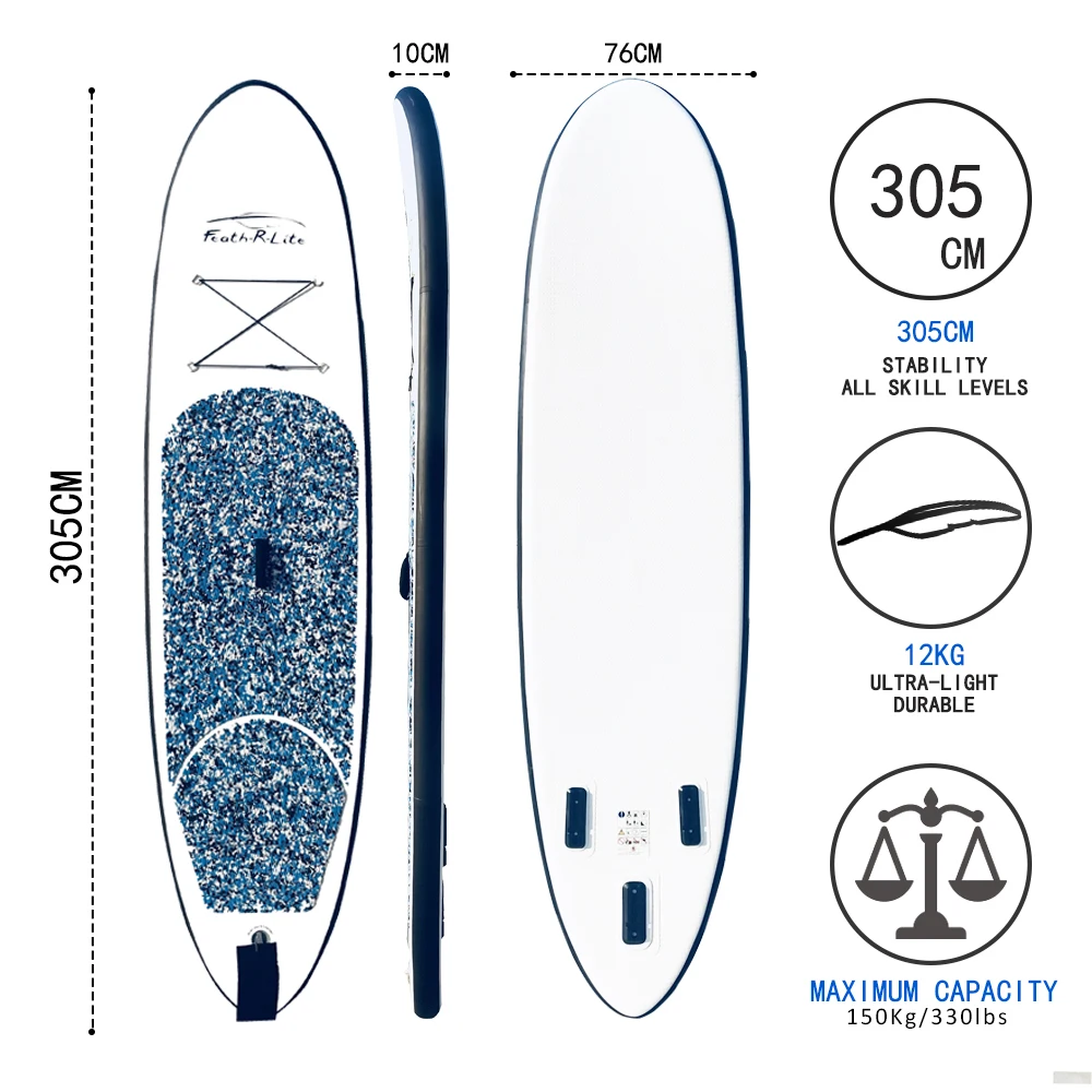 FunWater 305*74*10 см Надувное весло-весла для серфинга baord sup Paddle