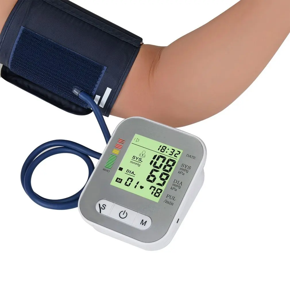 

Arm Style Blood Pressure Monitor Full-automatic Electric Sphygmomanometer Pulse Heart Rate Monitor Health Care Supply