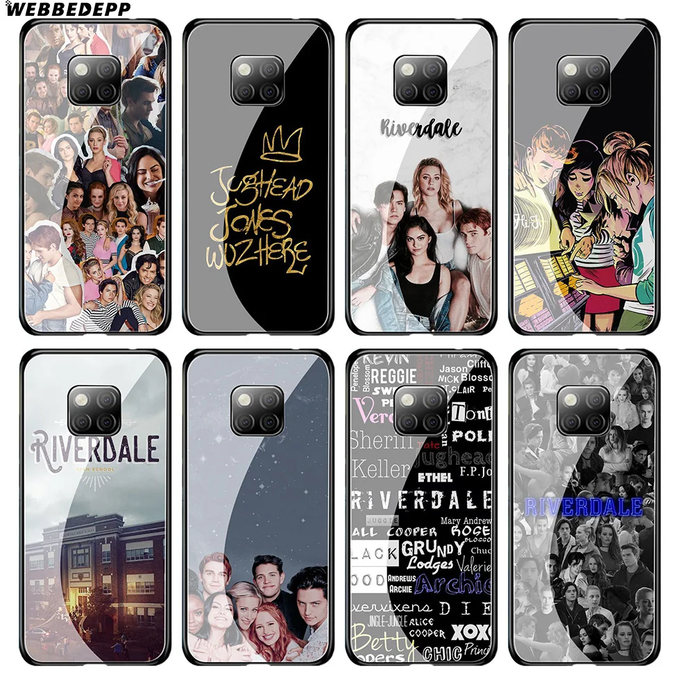 WEBBEDEPP Riverdale Tv Show Tempered Glass Case for Huawei Mate 20 P20 P10 P Smart 2019 2018 &amp Honor 10 9 8X 7A Lite Pro |