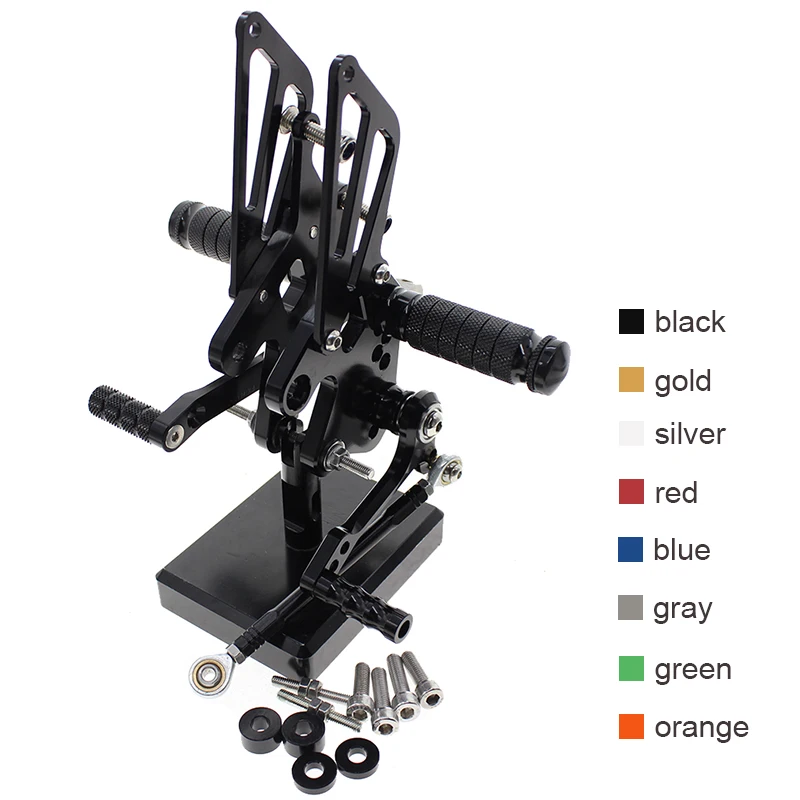 

Foot Rests Adjustable Rearset Foot Pegs for kawasaki NINJA 250 EXC250 2008-2012