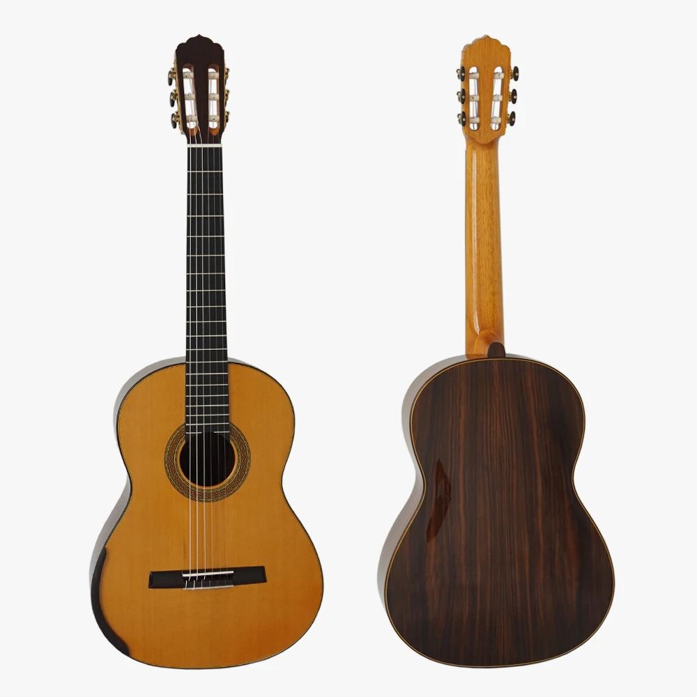 Master level handmade guitar solid cedar top lattice sound