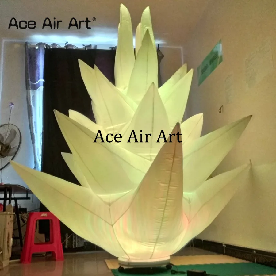 Горячая Распродажа 2 м ч яркие надувные Цветочные реплики с красочным Светодиодный вечерние украшения