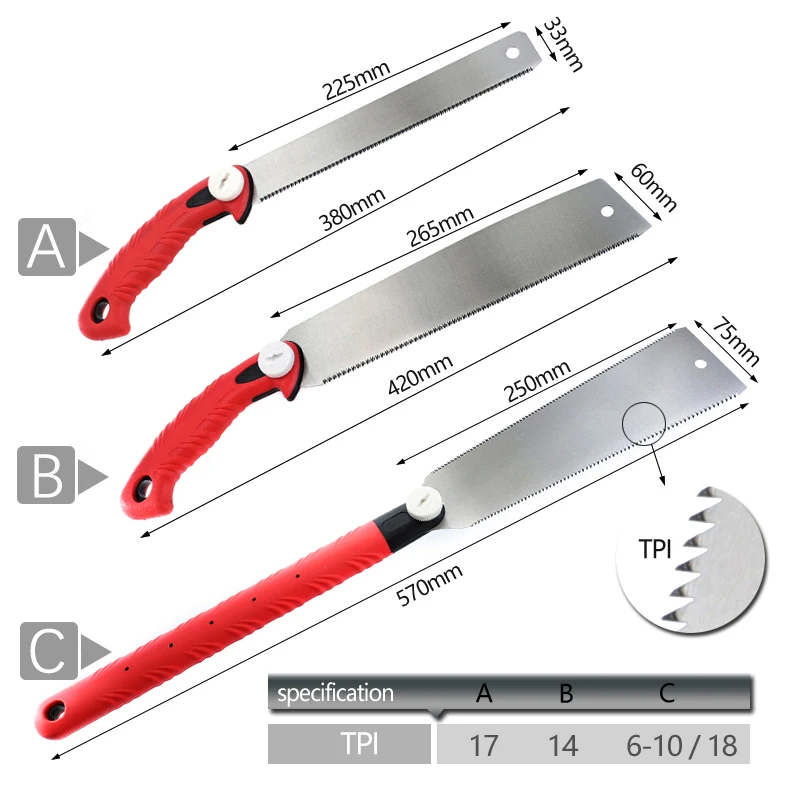 Kopen Hand Saw SK5 Japanse Saw 3 edge Tanden 65 HRC Houten Snijder Voor Tenon Hout Bamboe Plastic Snijden Houtbewerking gereedschap 1PC