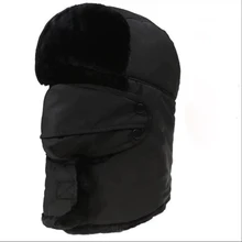 Зимняя шапка-бомбер, головные уборы для мужчин и женщин, уплотненная Балаклава, хлопковая Меховая зимняя шапка-ушанка, теплые шапки, русская маска с черепом, шапки-бомберы
