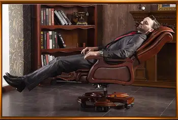 Boss chair leather massage reclining double cushion computer chair home body high back office chair.. new beige thai open back massage chair cushion cover cervical full body massage cushion as seen on tv