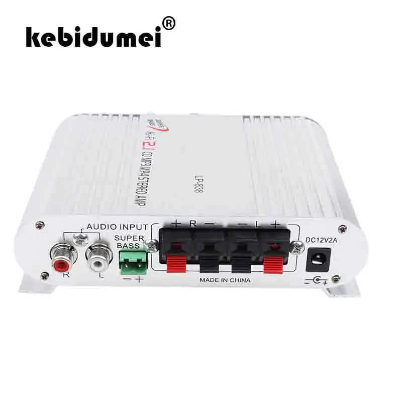 

kebidumei LP-838 Hi-Fi CD MP3 Radio Car Auto Motorcycle Home Audio Stereo Bass Speaker Amplifier Subwoofer Boostrer Player