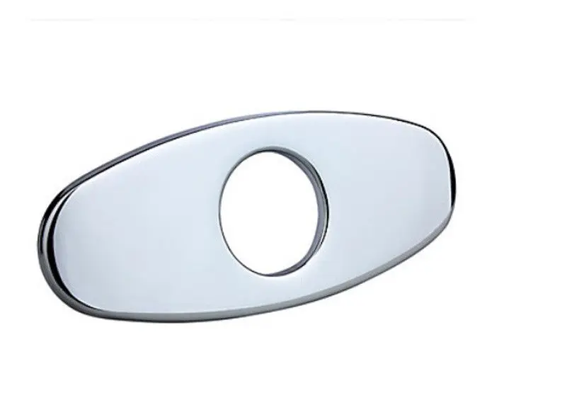 Free Shipping 6"Chrome Polished Bathroom Sink Hole Cover Deck Plate Decoration Cap Kitchen