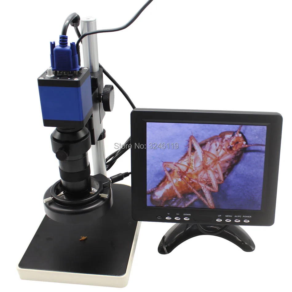 Full HD 2.0MP Industrial Microscope Video VGA Camera 8X