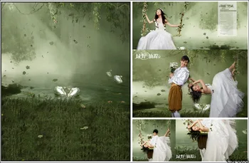 

Dark GreenPoem Photography Backdrops for Wedding Photos Flowers Newborn Baby Custom Photo Background Studio Fotografia