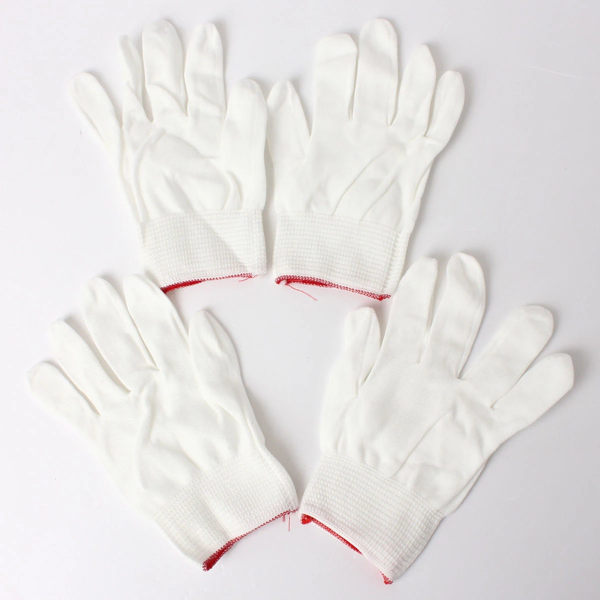 Black/White 2/4/10 Pairs Antistatic Gloves ESD PC Electronic Nylon Knit Working Safety Grip Anti Static Glove