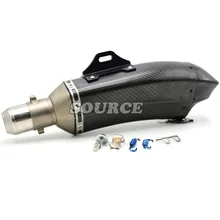 motorcycle Akrapovic muffler pipe scooter exhaust pipe carbon fiber For Yamaha FZ1 FAZER 06-13 FZ6 04-10 FZ6R FZ8 XJ6 DIVERSION