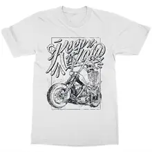 Camiseta para hombre, camiseta Keep It Low, camiseta Vintage para montar o morir, Equipo de Motocicleta para Club, tienda de motociclistas de carreras, camisetas personalizadas de wingcustomized