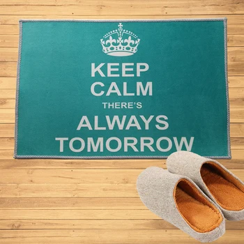 

Keep Calm There's Always Tomorrow Doormat Entrance Welcome Mat Hallway Doorway Bathroom Bedroom Kitchen Rugs Floor Mats Carpet