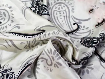 

Silk fabric silk satin garment quilt cover pillowcase fabric elegant cashew flower