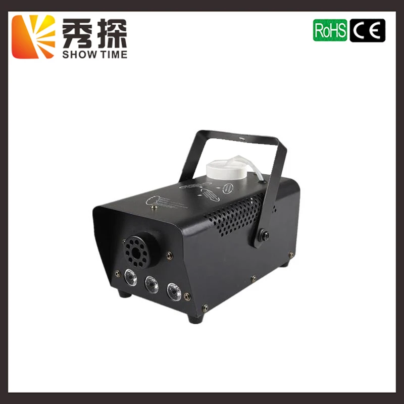(Show Time)Remote Control LED 400W fog machine/RGB Color change smoke machine Happy and fairyland effect for wedding and dance
