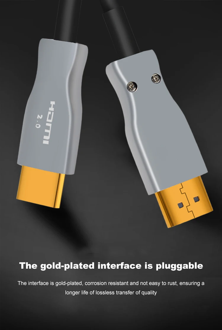 11HDMI 2.0 Cable Active Optical Cable Long Transmission Lossless 4K 60Hz for HD TV Projector PS4 20m 30m 50M 10M Fiber Optic HDMI