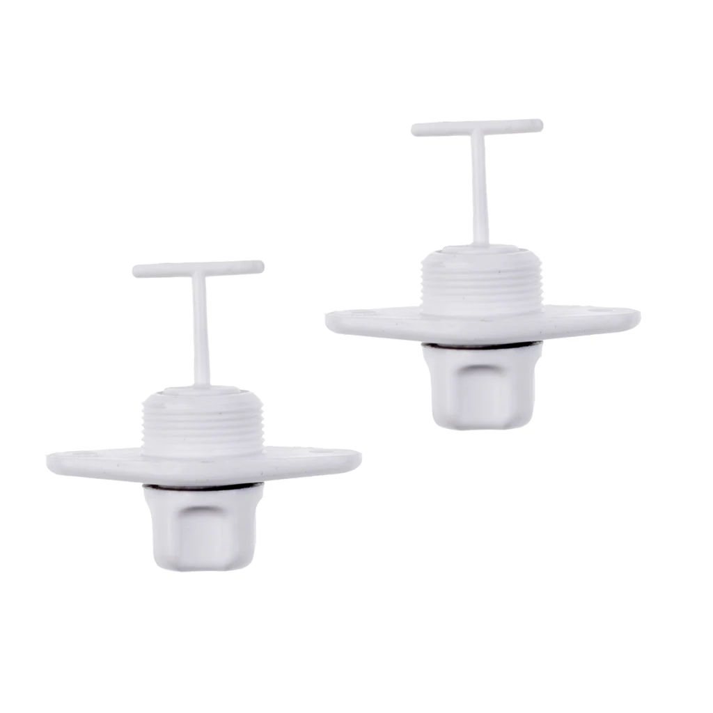 2 Pieces Marine Boat Yacht Screw Drain Plug Bung Fits 1 Inch Diameter Hole for Water Sports Rowing Boats Inflatable Fishing Boat