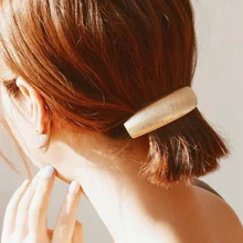 1 шт. Модные женские элегантные золотые/серебряные шикарный металлический женские заколки для волос стильные шпильки заколки для волос аксессуары для укладки волос