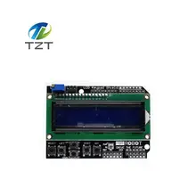 Shipping1PCS ЖК-дисплей клавиатура Щит ЖК-дисплей 1602 ЖК-дисплей 1602 Модуль Дисплей для Arduino ATMEGA328 ATMEGA2560 Малина Нет синий экран