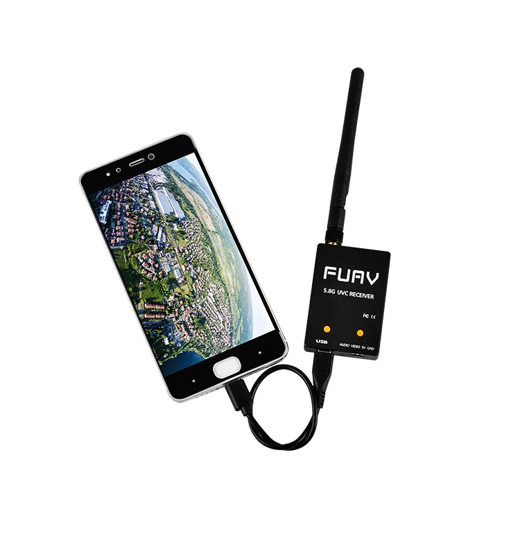 FPV USV OTG 5 8G 150CH полный канальный приемник с аудио для смартфонов Android|Детали и