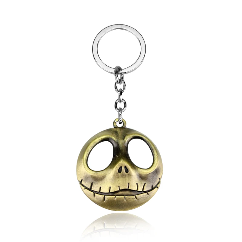 Drop Shipping The Nightmare Before Christmas Jack Skull Mask Keychain font b Anime b font Hallowmas