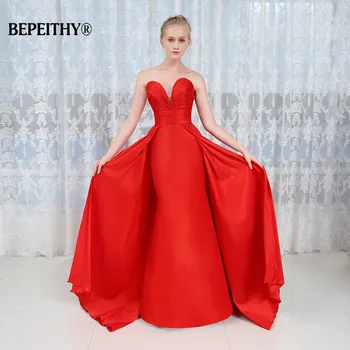 

Long Evening Dress 2020 New Arrival Formal Dresses Vestido De Festa Longo Fast Shipping Red Taffeta Shopping Sales Online 2020