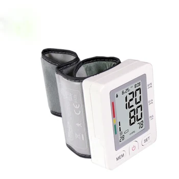 

HouseHold AOEOM Digital Wrist Blood Pressure Monitor Measuring Pulse Rate Portable Sphygmomanometer LCD Display Healthy Device