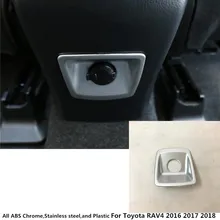 For Toyota RAV4 2016 2017 2018 ABS chrome font b Car b font Armrest Box Rear