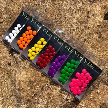 20 pçs pesca da carpa flutuante falso milho tigre nozes pop up boilies equipamentos de cabelo maggot isca imitação milho isca artificial iscas
