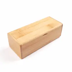 Новейшие бамбука коробка с шарниром качество квадратная деревянная Очки чехол с чистого бамбука BC001