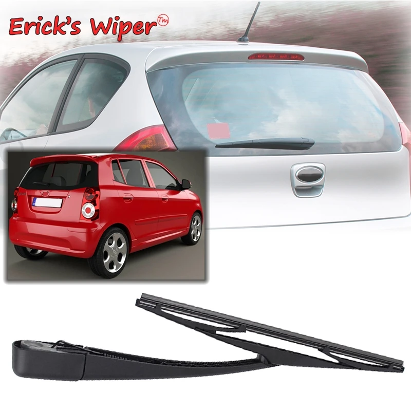 Erick's Wiper 12" Rear Wiper Blade & Arm Set Kit For Kia Picanto