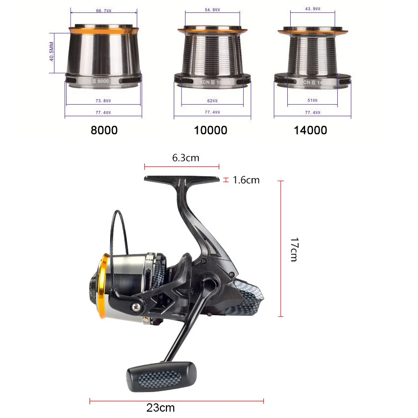Новые 20-25 кг мощные спиннинговые Рыболовные катушки 8000/10000/14000 серии большая игра 12+ 1BB ультра Гладкая прочная катушка оверсайз