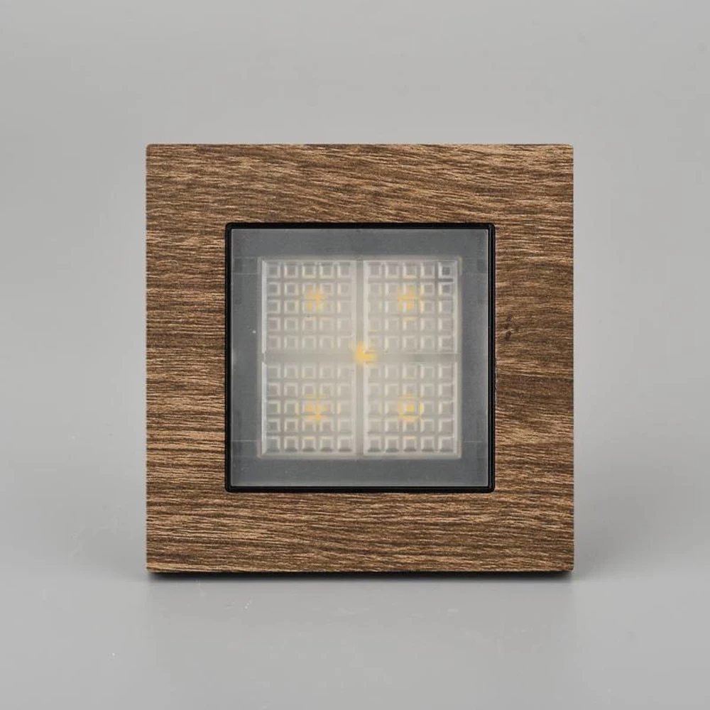 

European style Wood grain steplight LED switch Stair Lights Wall Light Step floor Night light sensor Channel Stairway Footlights