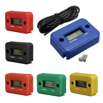 

New Waterproof Digital LCD Counter Hour Meter for Motorcycle ATV Snowmobile Marine Boat Yama Ski Dirt Quad Bike oh6 CSL2017