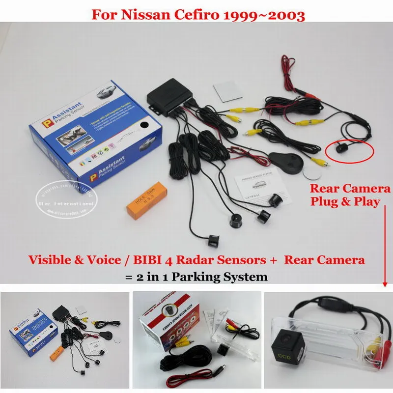 Liislee Car Parking Sensors Rear View Back Up font b Camera b font 2 in 1