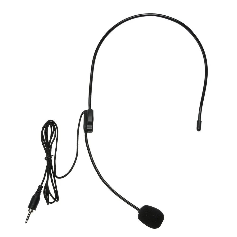 

Mini Portable Head Microphone Lightweight Condenser 3.5mm Jack Handsfree Teacher Microphone for Teaching Tour Guide