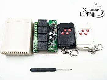 

433Mhz learning code 1527 Universal Wireless Remote Control Switch DC12V 4CH relay Receiver Module and (Color random shipment)