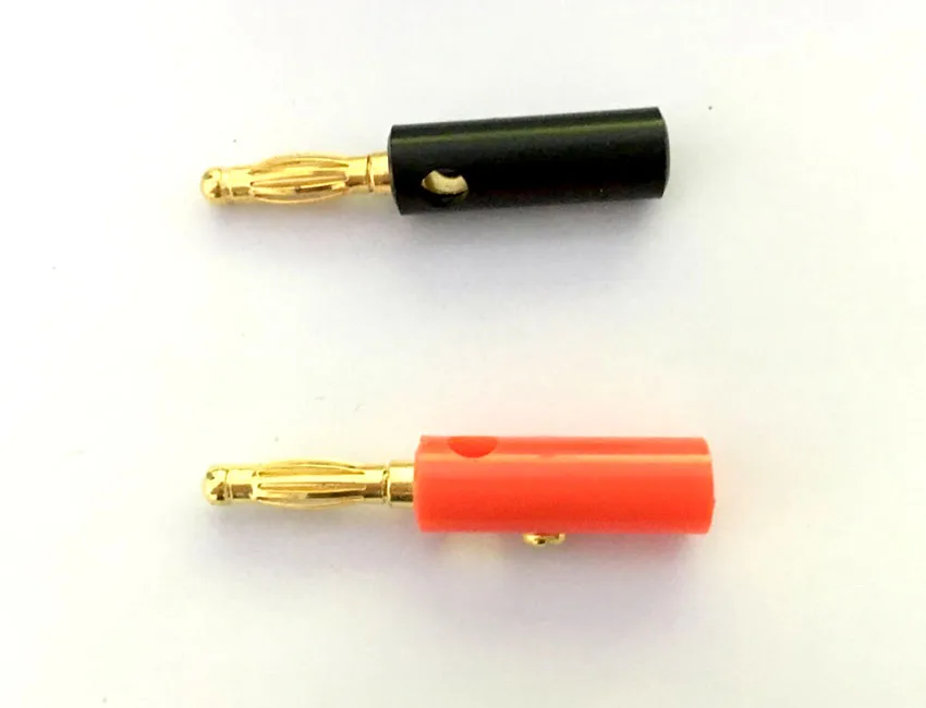 50 pairs(100pcs) 4mm banana plug connector solder Speaker Cable