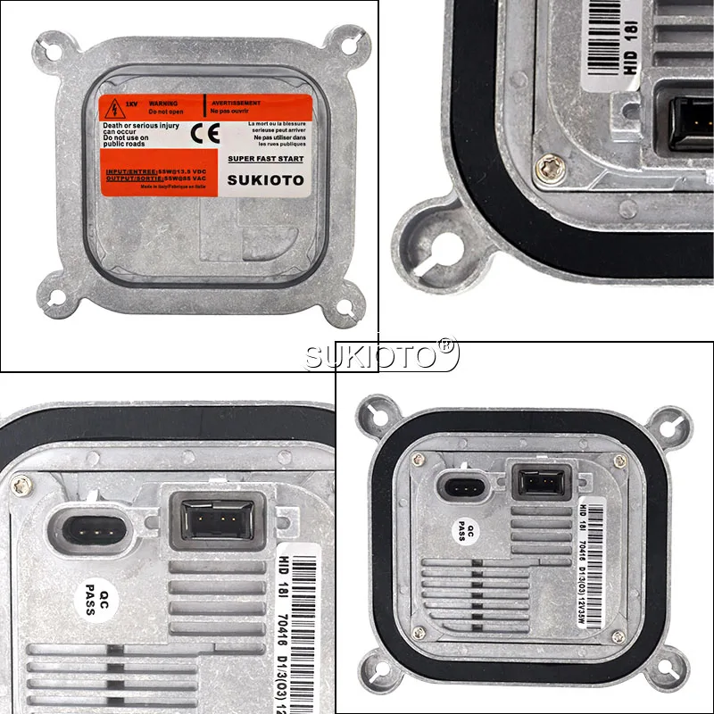 SUKIOTO D1S 55W HID xenon ballast 8A5Z13C170A 7L7Z13N021A AC ballast D1S D1R D3S D3R headlight bulbs conversion kit replacement (11)