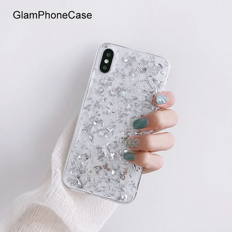 Buy GlamPhoneCase Silver Foil Glitter Cell Phone Case
