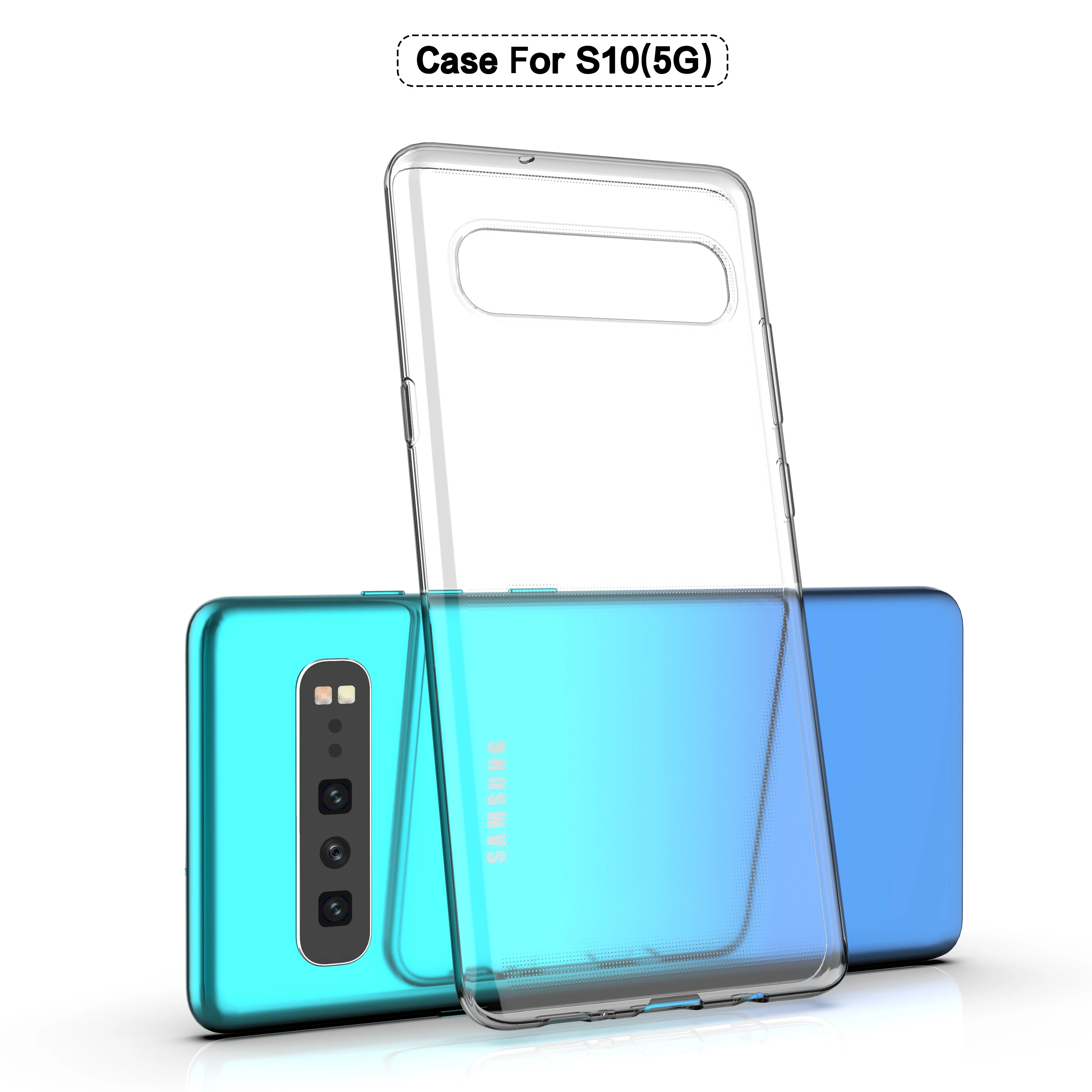 Samsung Galaxy S10 5G Phone Case Half-wrapped TPU Ultra-thin Soft Silicone Transparent Squishy Back Case Samsung Galaxy S10(5G) Samsung Galaxy S10 5G Phone Case Half-wrapped TPU Ultra-thin Soft Silicone Transparent Squishy Back Case Samsung Galaxy S10(5G)