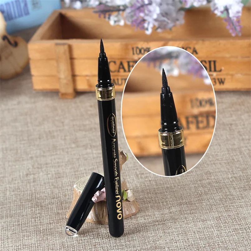 

NOVO Liquid Eyeliner Pencil Makeup Cosmetics Waterproof Smooth Quick Dry Black Eyeliner Pen Professional Eyes Make Up Maquiagem