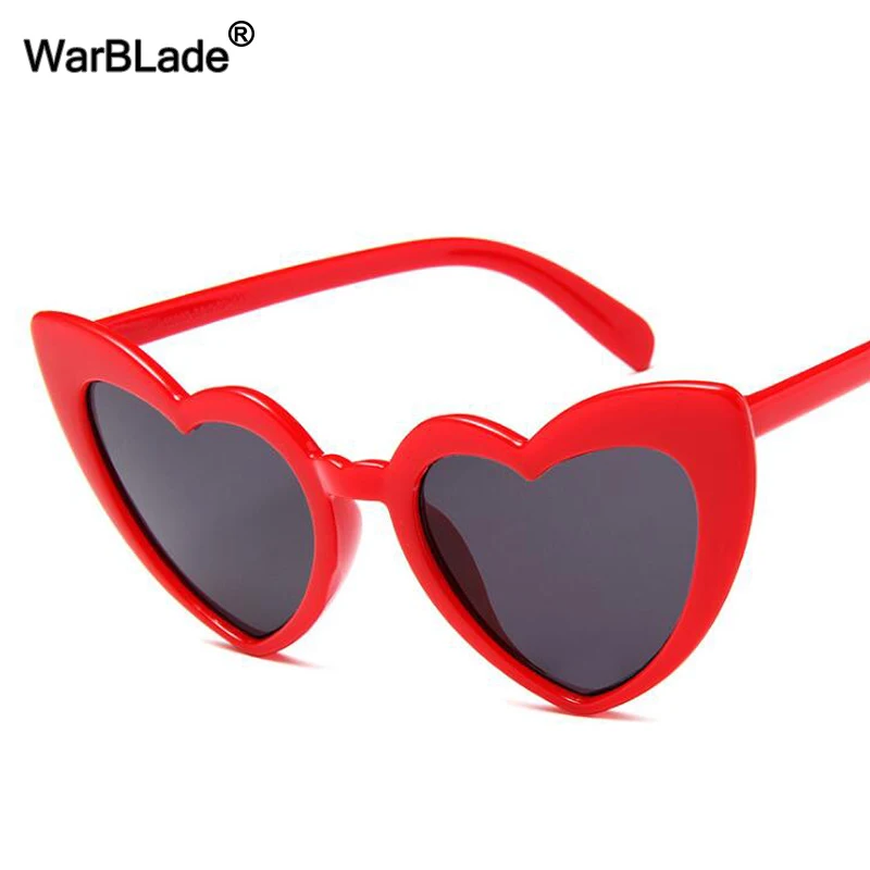 

WarBLade Fashion Love Heart Sunglasses Vintage Women Cat Eye Sun Glasses Clear Female Eyewear For Female Oculos De Sol Wholesale
