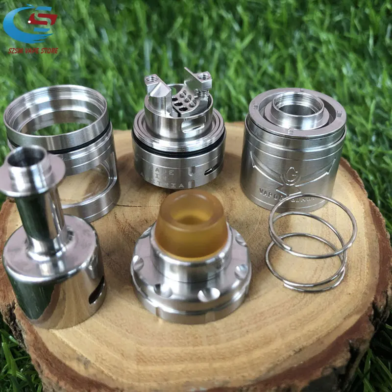 Горячее поступление Vapor Giant v6S 23 мм RTA 6 мл емкость 316ss Регулируемый нижний поток воздуха одна катушка распылитель VS Giant M5 MTL RTA