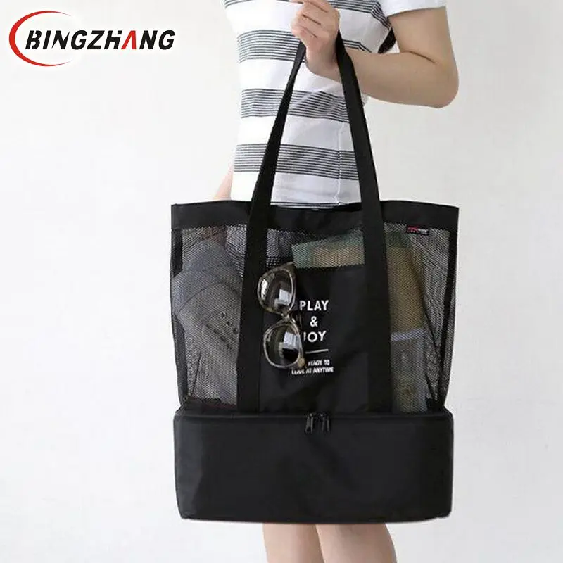 

Women's Pouch Transparent Bag For Girls Beach Bags Ladies Handbags Useful Picnic bag Bolsa femme Large Capacity Bags L8-265
