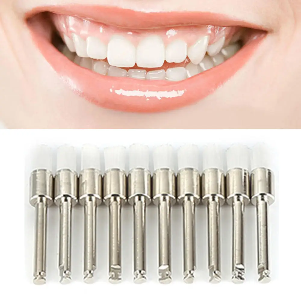 100 шт простое и эффективное средство для полировки для зубов профессиональное устройство для удаления зубного налета полировка зубные щетки набор для полировки зубов