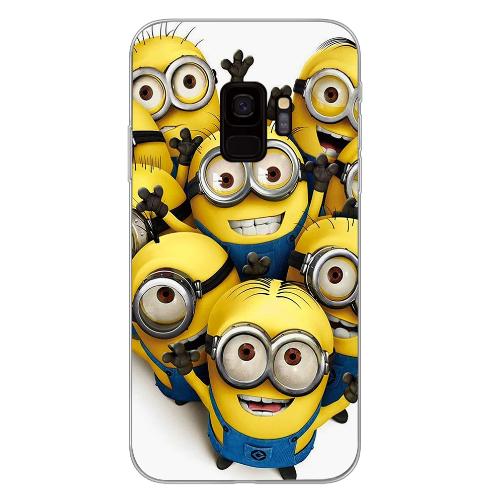 Cute Minions cartoon Phone Case for Samsung Galaxy S10 S10E S8 Plus S6 S7 Edge S9 S10e Plus Cover - Цвет: 11